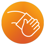 wiping surfaces icon