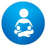 icon of a child reading a book