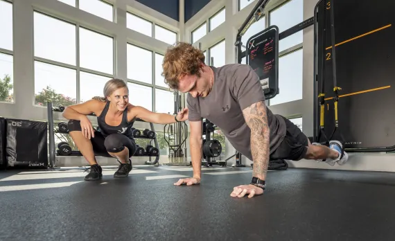 young man working out 