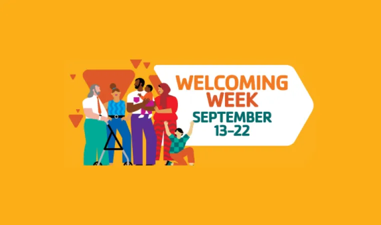Welcoming week graphic