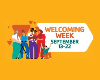 Welcoming week graphic