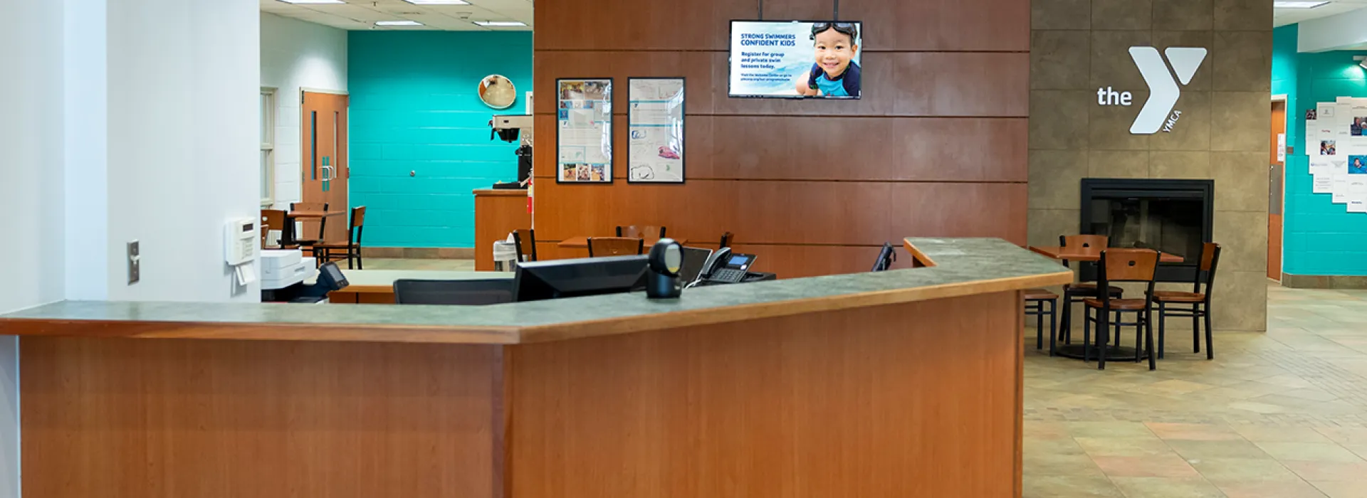 Front Desk at the Tom &amp; Ann Hunnicutt Family YMCA