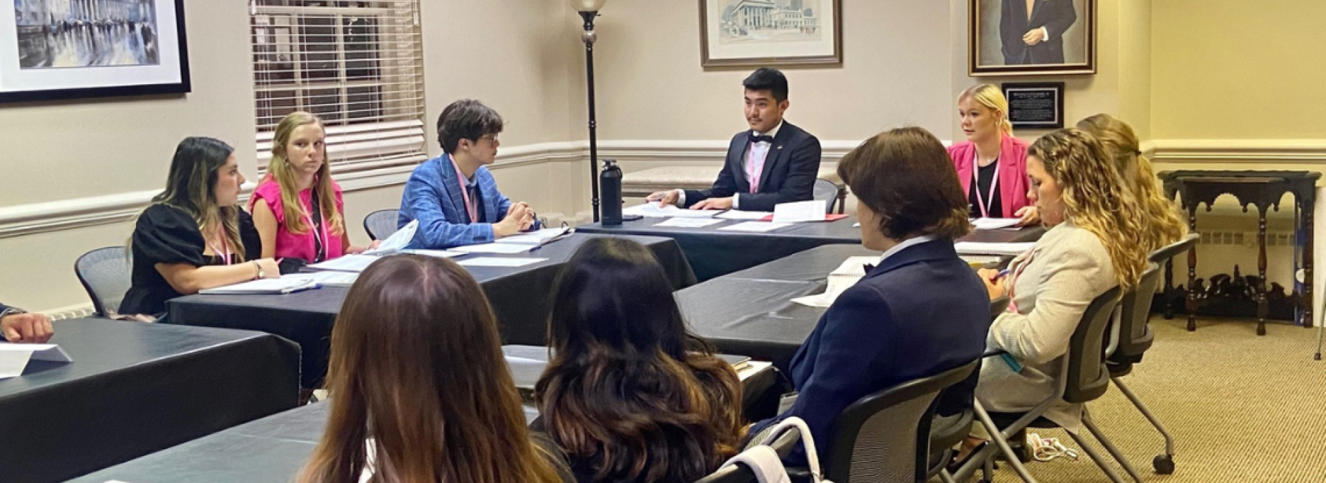 Youth and Government model assembly meeting