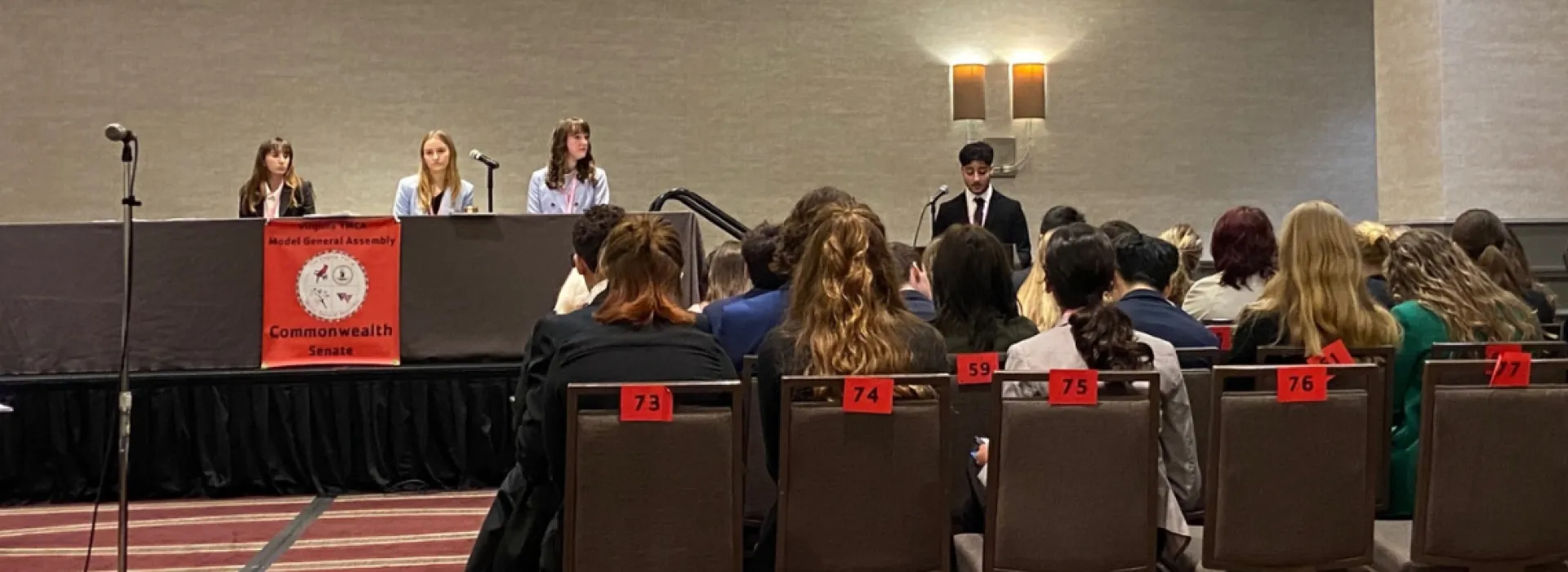 Youth and Government model assembly meeting