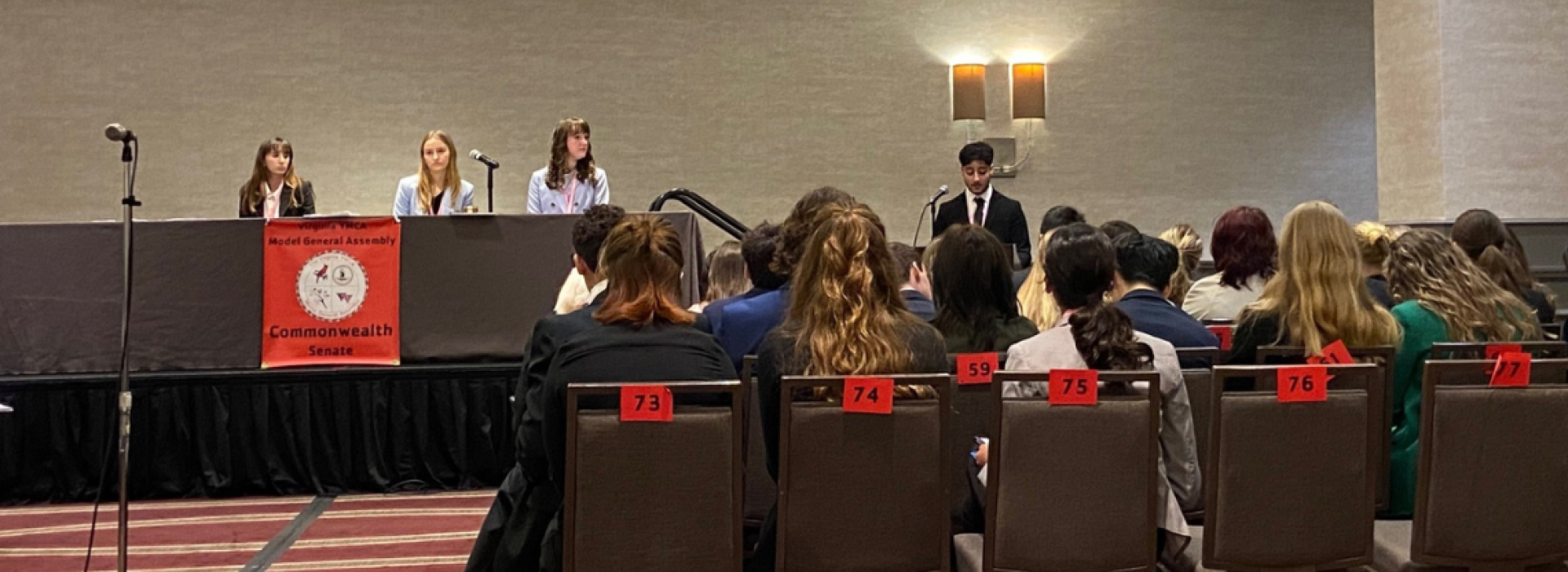 Youth and Government model assembly meeting